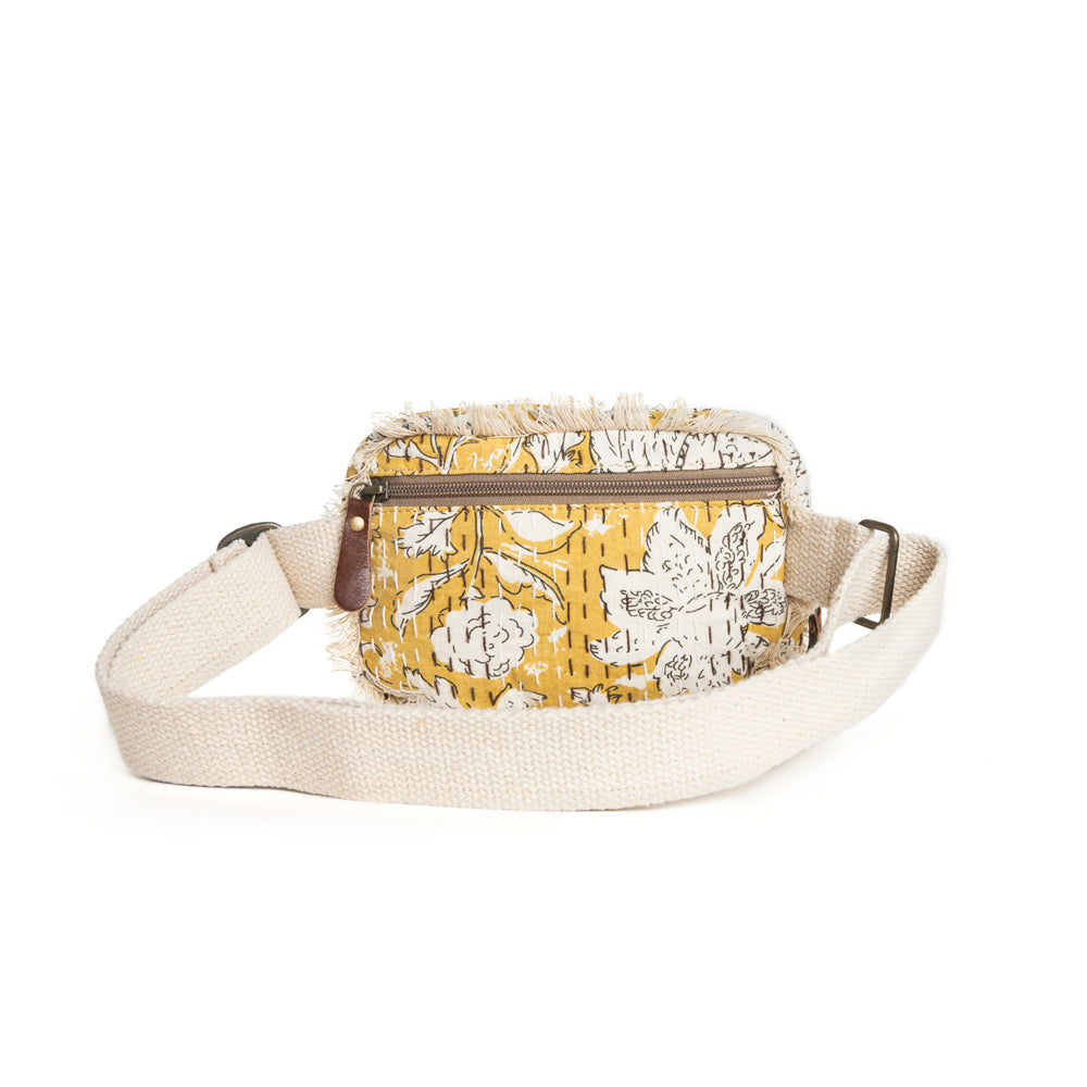 Golden Prairie Leaf Fanny Pack Bag - Myra USA
