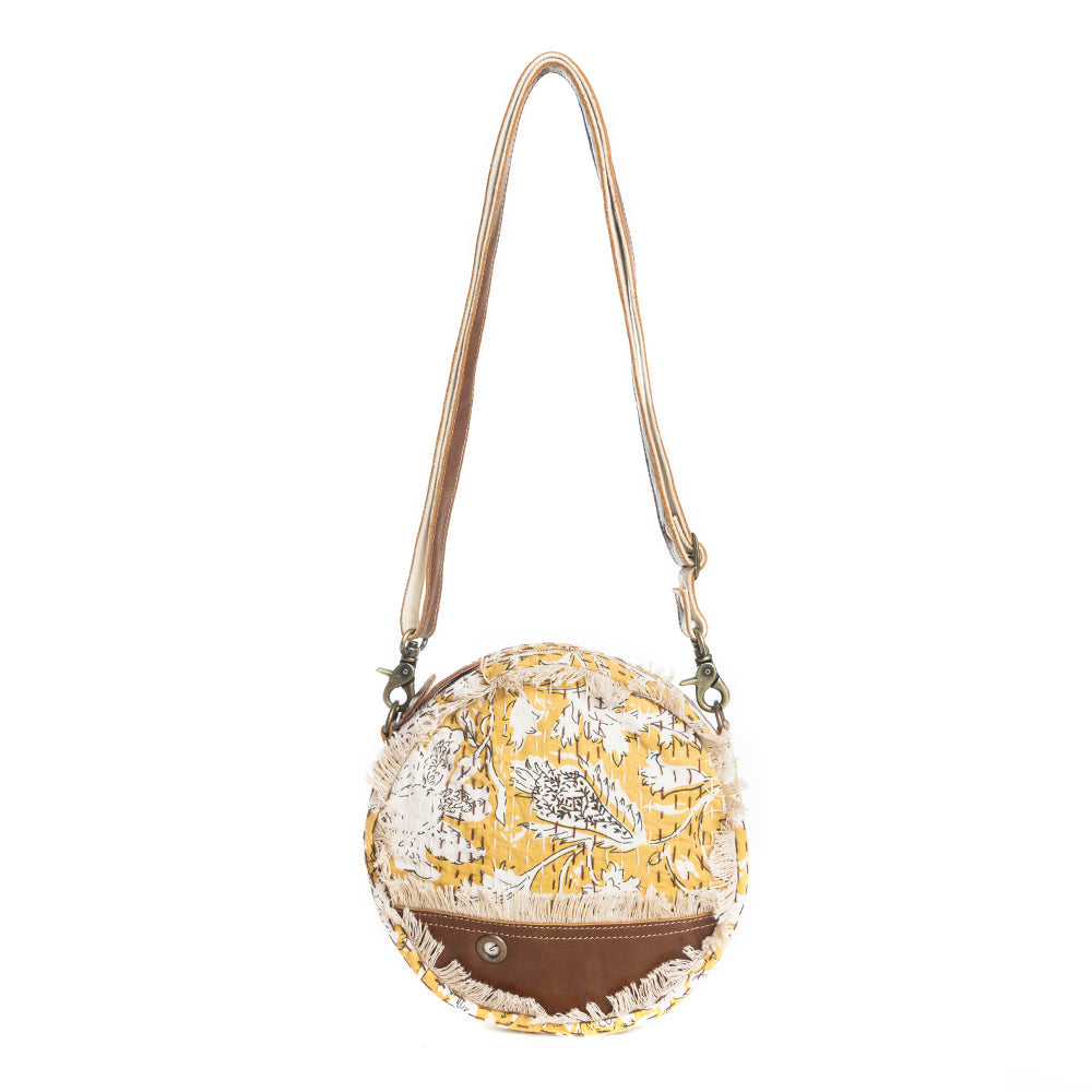 Golden Prairie Leaf Round Bag - Myra USA