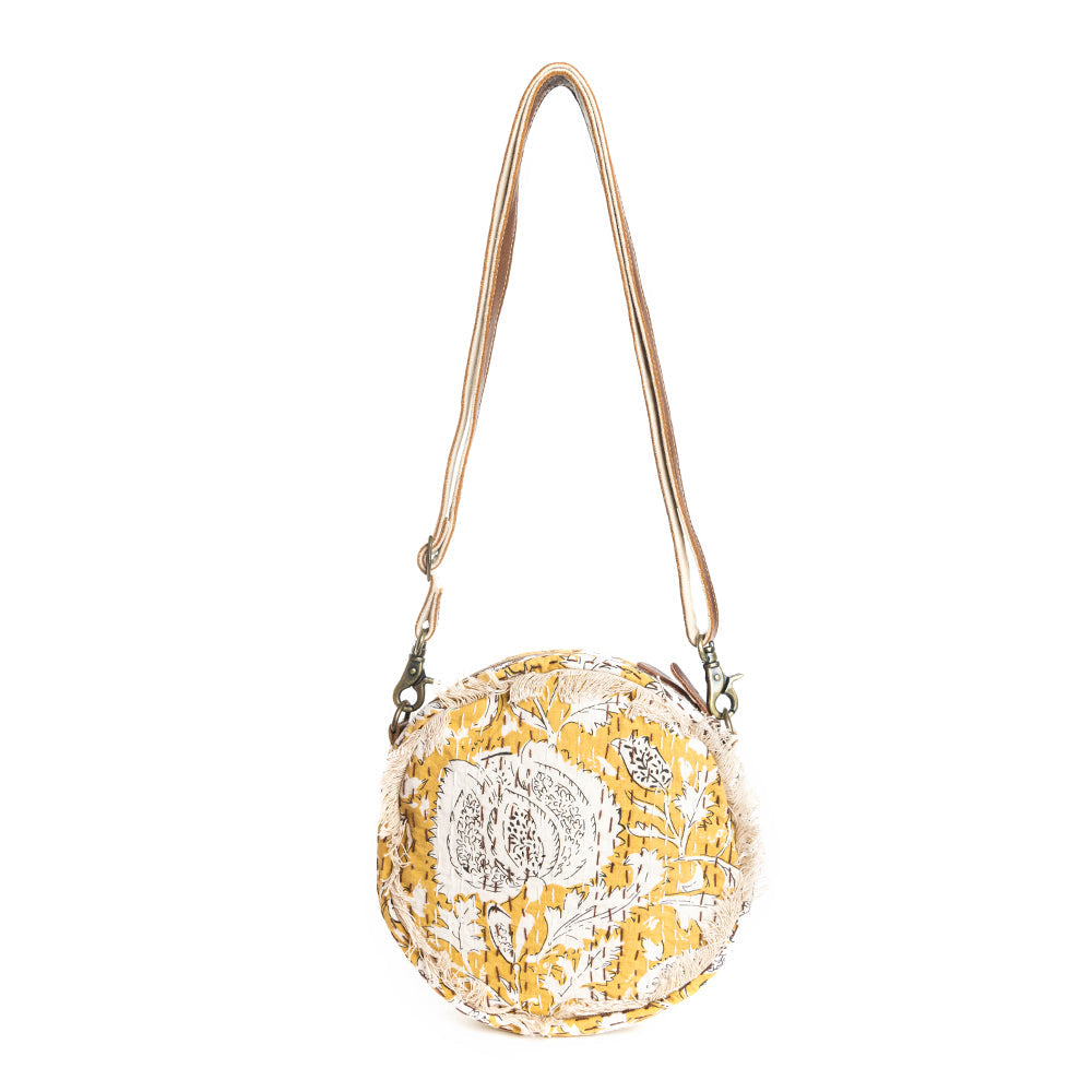 Golden Prairie Leaf Round Bag - Myra USA