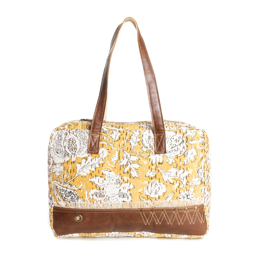Golden Prairie Leaf Traveller Bag - Myra USA