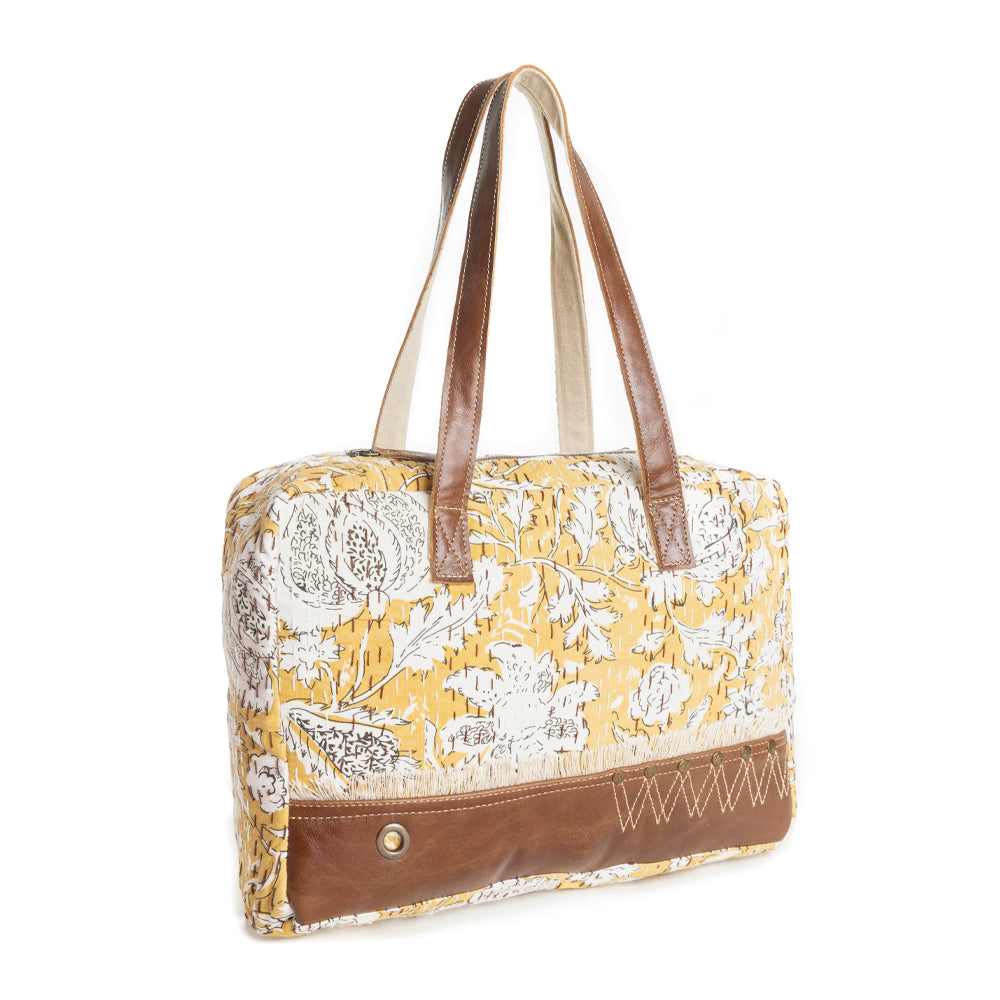 Golden Prairie Leaf Traveller Bag - Myra USA