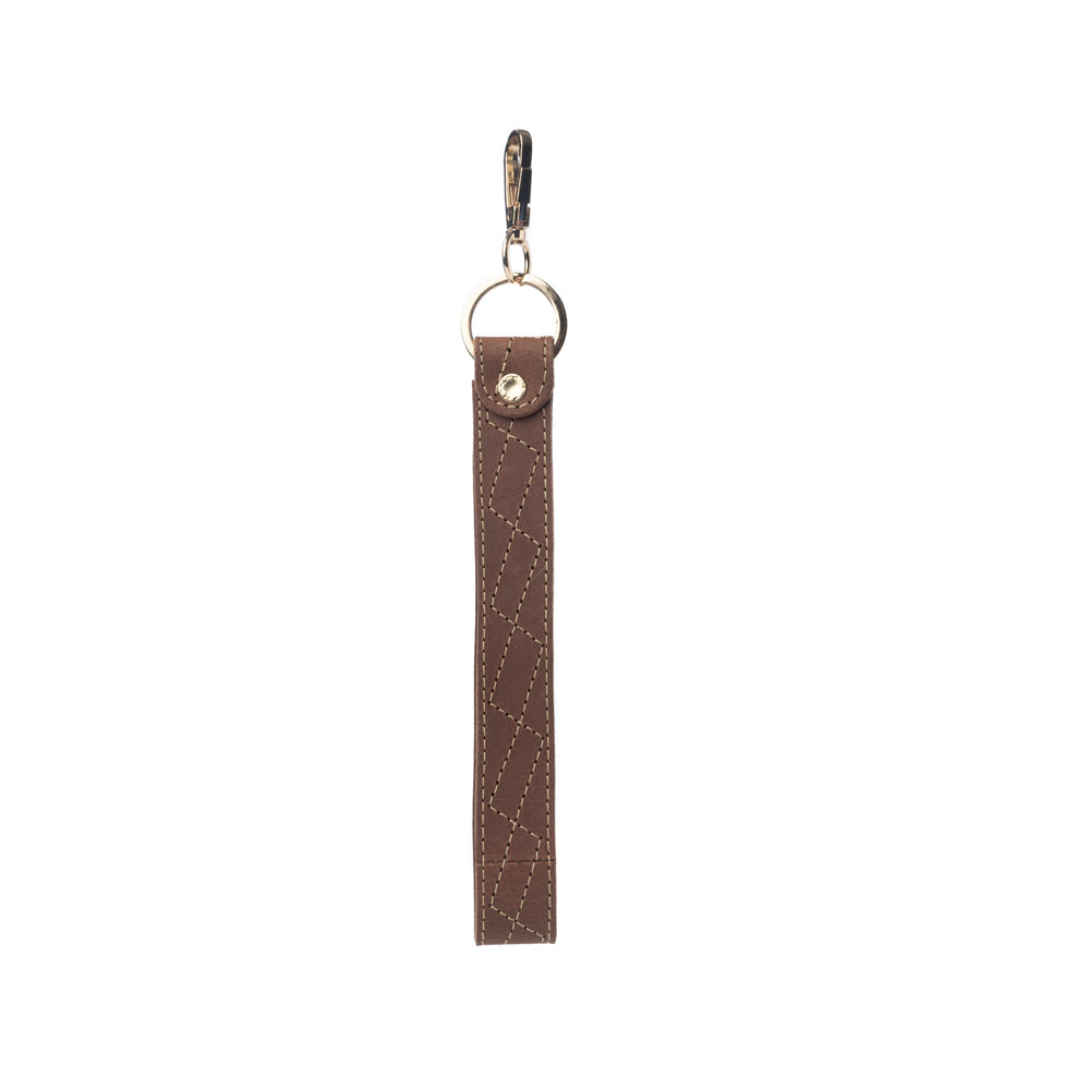Red in Russet Key Fob In Dark Brown - Myra USA
