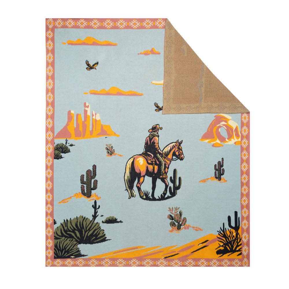Lone Bronco Rider Throw - Myra USA