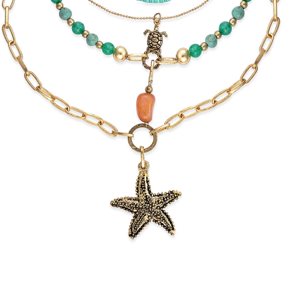 Life Ashore Multistrand Necklace - Myra USA
