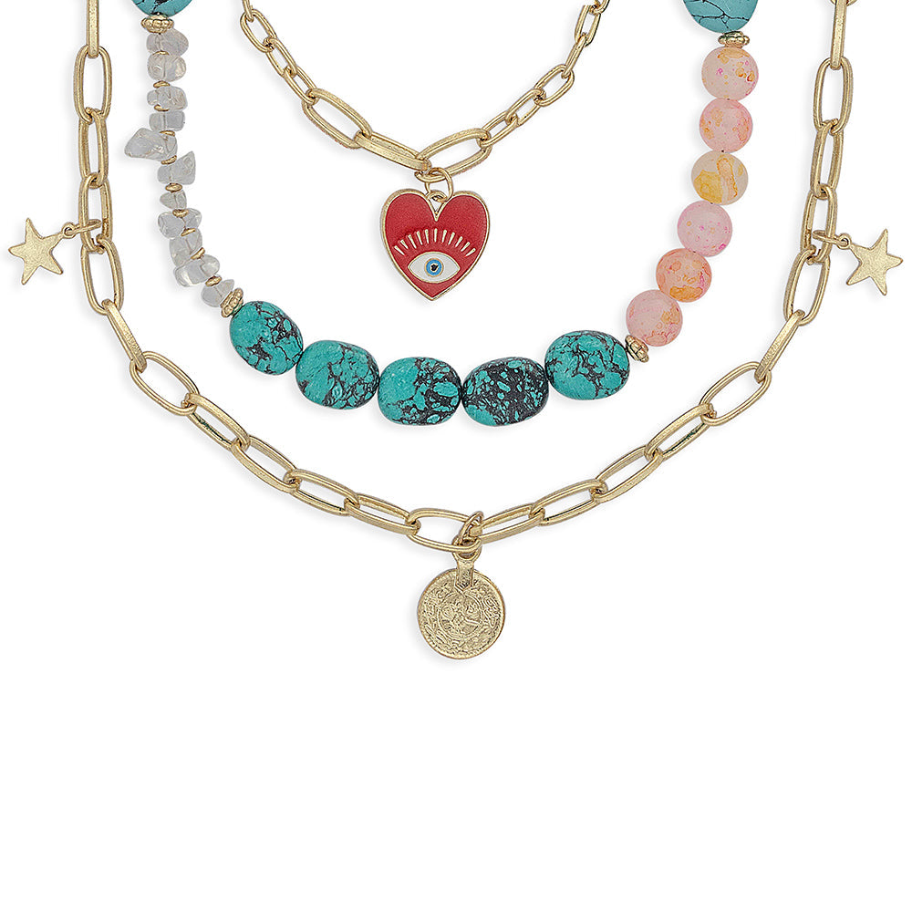 Knowing Heart Multistrand Necklace - Myra USA
