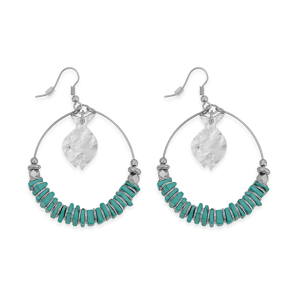 Bangle Moon Hoop Earrings - Myra USA