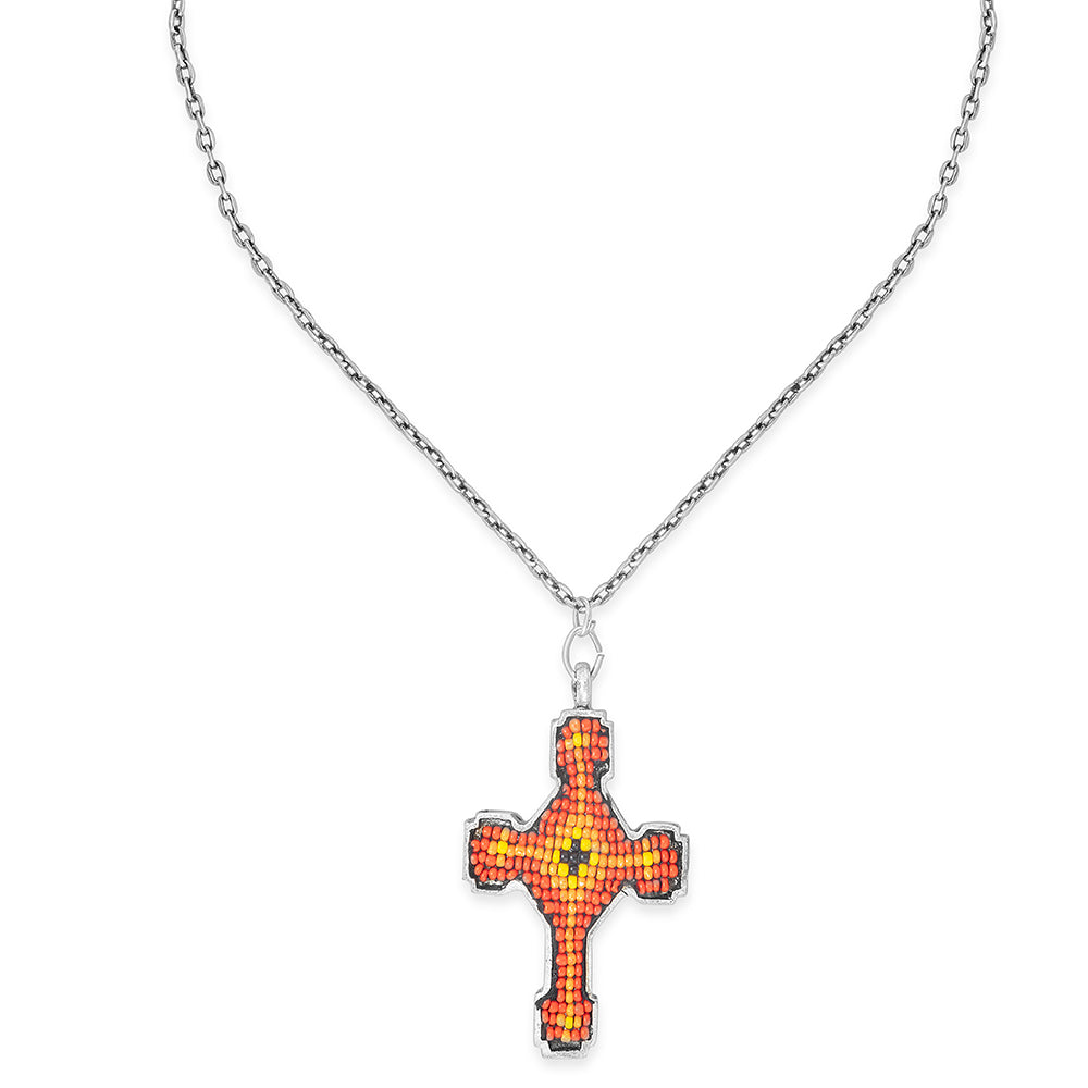 Flames of Faith Cross Necklace - Myra USA