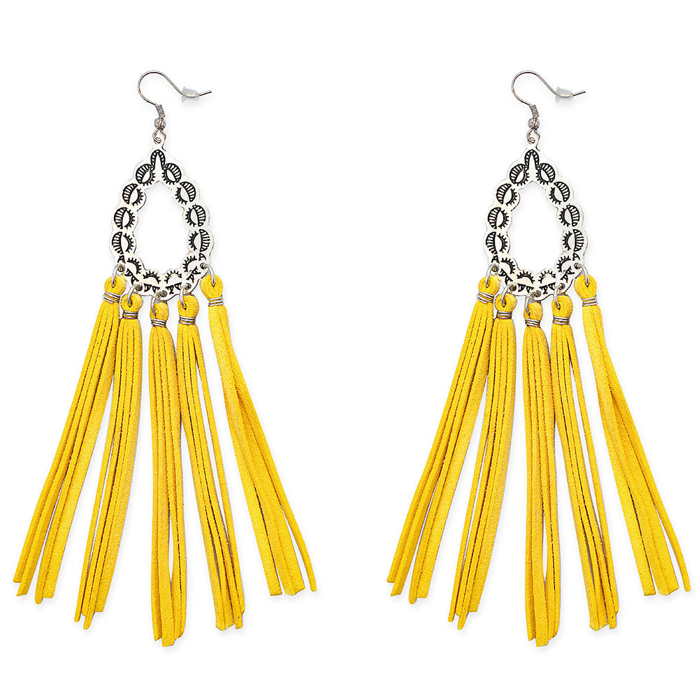 Lacrima Fringed Earrings - Myra USA