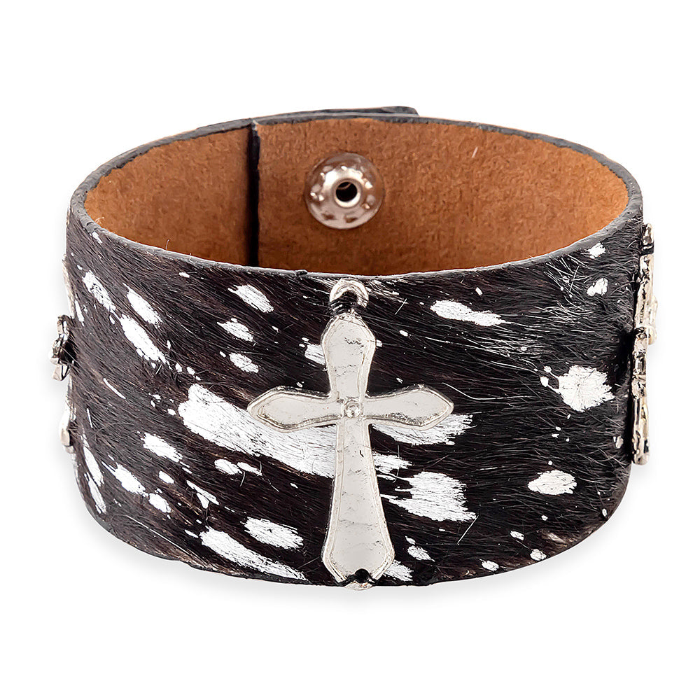 La Cruz Plata Cuff Bracelet - Myra USA