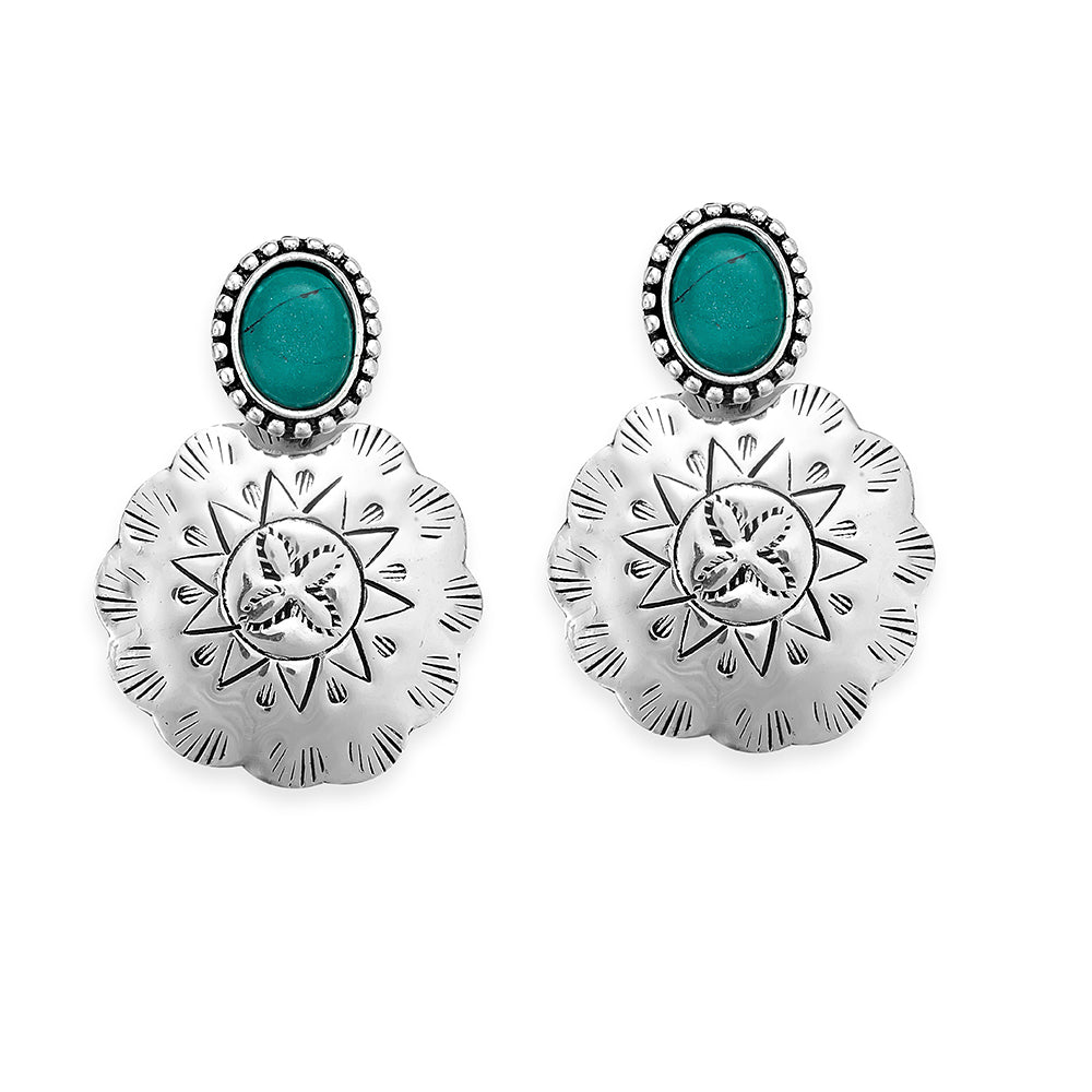 Brilliant Sun Concho Earrings - Myra USA