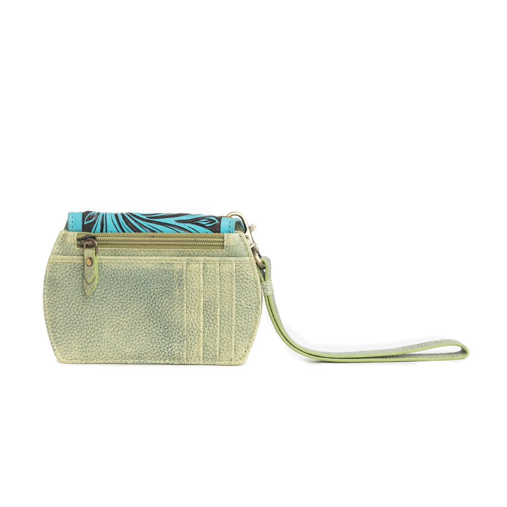 Canyon Bloom Wallet in Moss - Myra USA