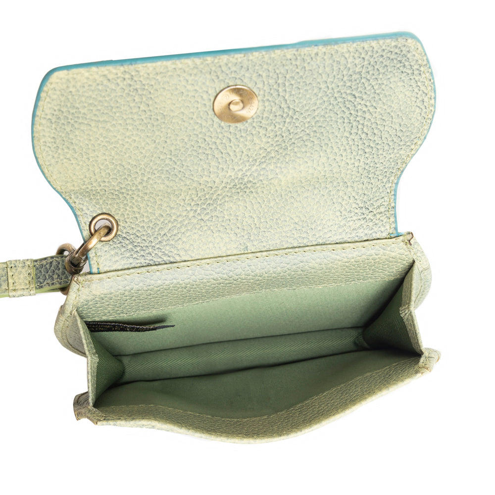 Canyon Bloom Wallet in Moss - Myra USA