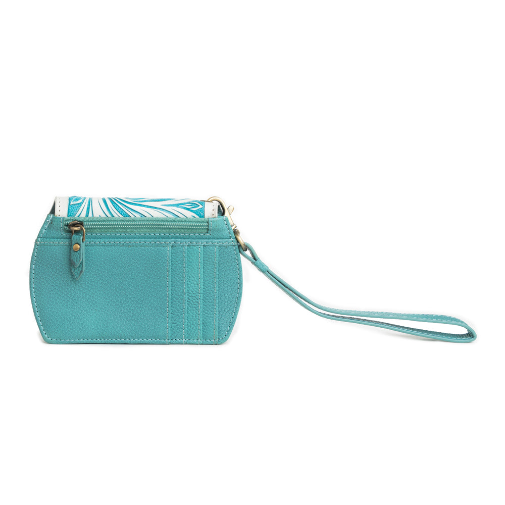 Canyon Bloom Wallet in Turquoise - Myra USA