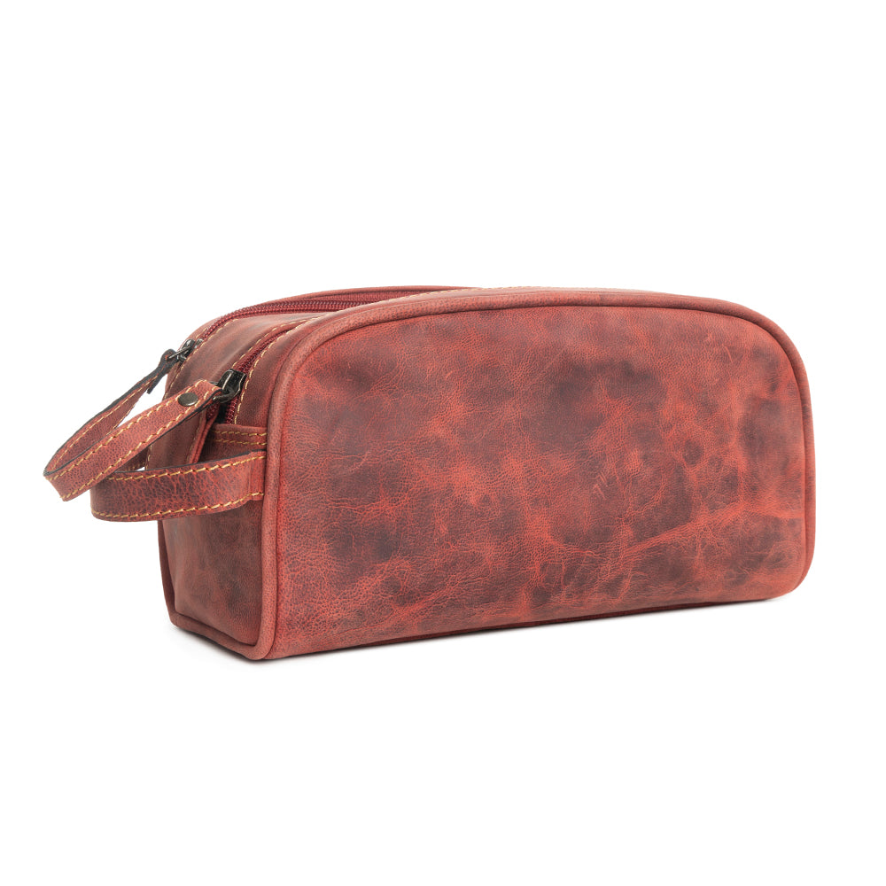 Eagle's Talon Toiletries Bag in Smoky Rust - Myra USA