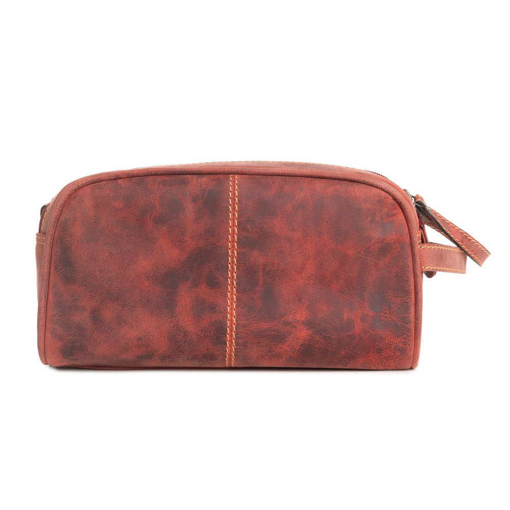 Eagle's Talon Toiletries Bag in Smoky Rust - Myra USA