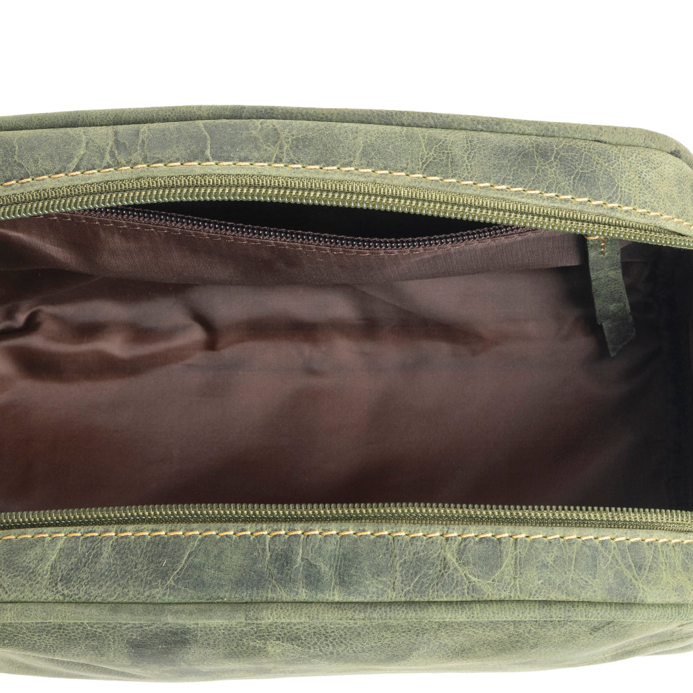 Eagle's Talon Toiletries Bag in Verdent Smoke - Myra USA