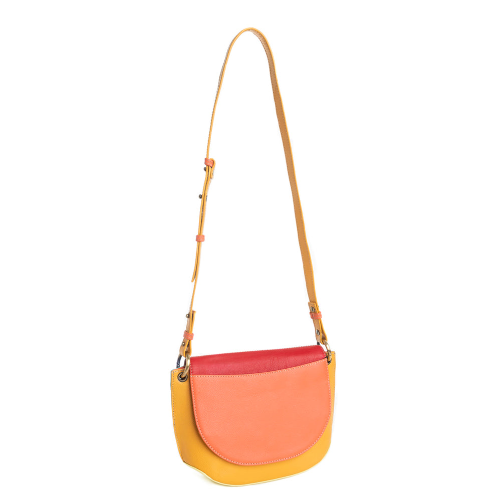 Color Point Half Moon Messenger Bag - Myra USA
