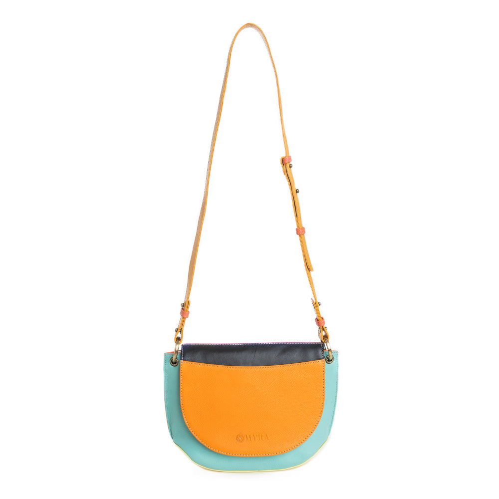Color Point Half Moon Messenger Bag - Myra USA
