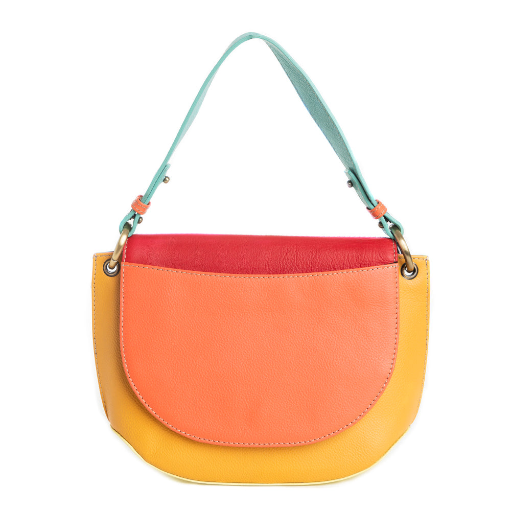 Color Point Half Moon Messenger Bag - Myra USA