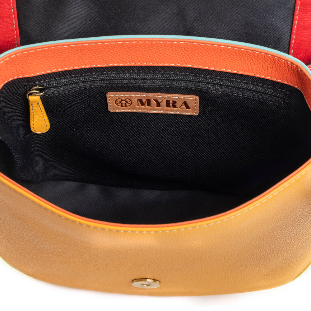 Color Point Half Moon Messenger Bag - Myra USA