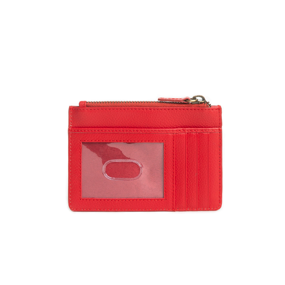 Bloom on the Range Credit Card Wallet in Scarlet - Myra USA