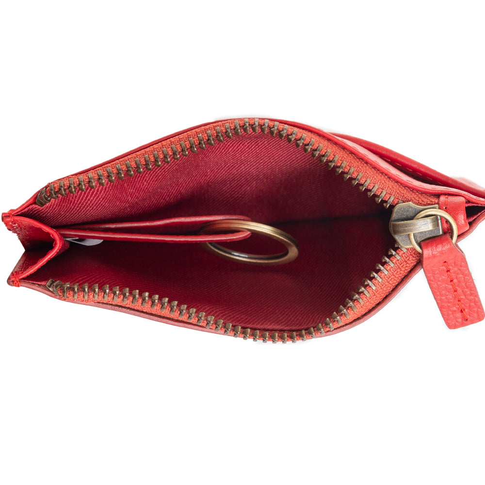 Bloom on the Range Credit Card Wallet in Scarlet - Myra USA