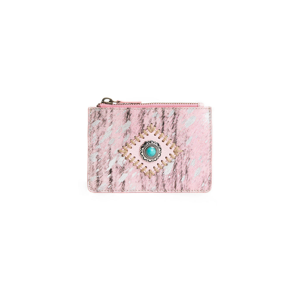 Eye of the Goddess Credit Card Wallet in Pink - Myra USA