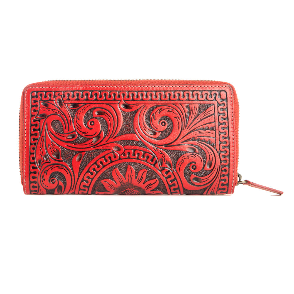 Sunset Valley Wallet in Crimson - Myra USA