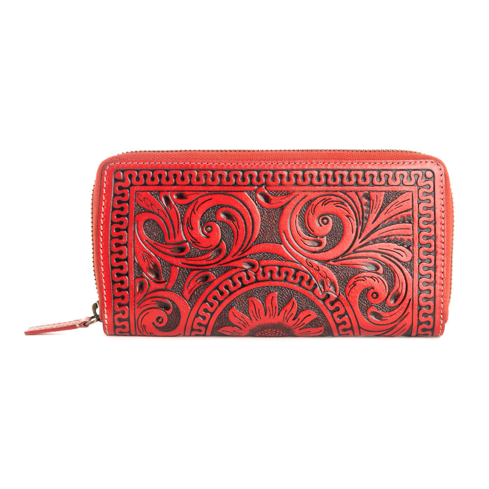 Sunset Valley Wallet in Crimson - Myra USA