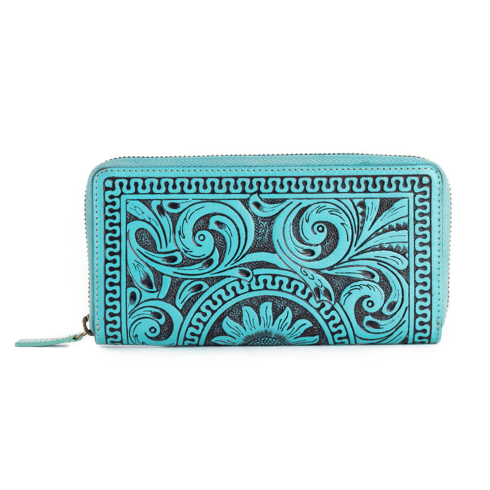 Sunset Valley Wallet in Turquoise - Myra USA