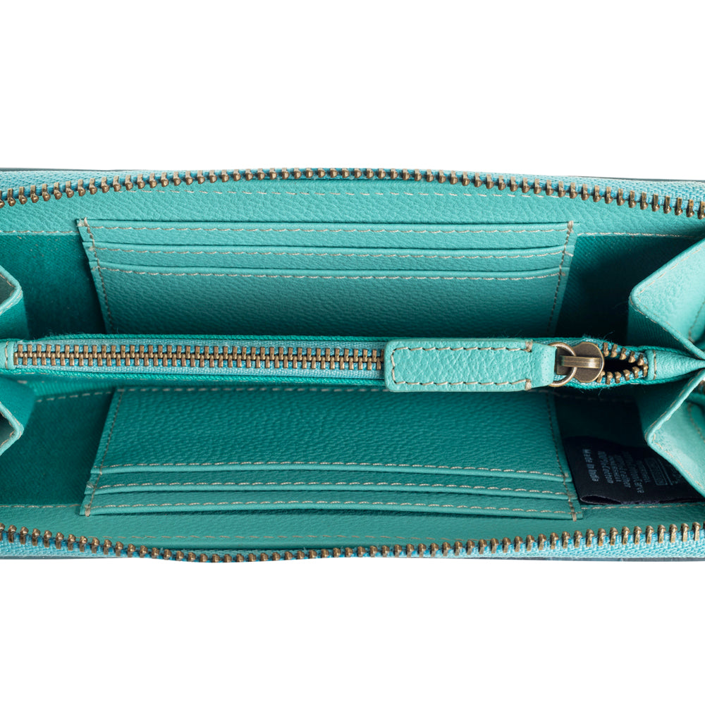 Sunset Valley Wallet in Turquoise - Myra USA