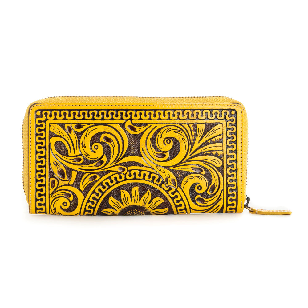 Sunset Valley Wallet in Sunrise Yellow - Myra USA