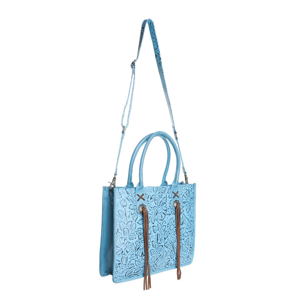 Angelstone Ridge Handbag in Sky Blue - Myra USA