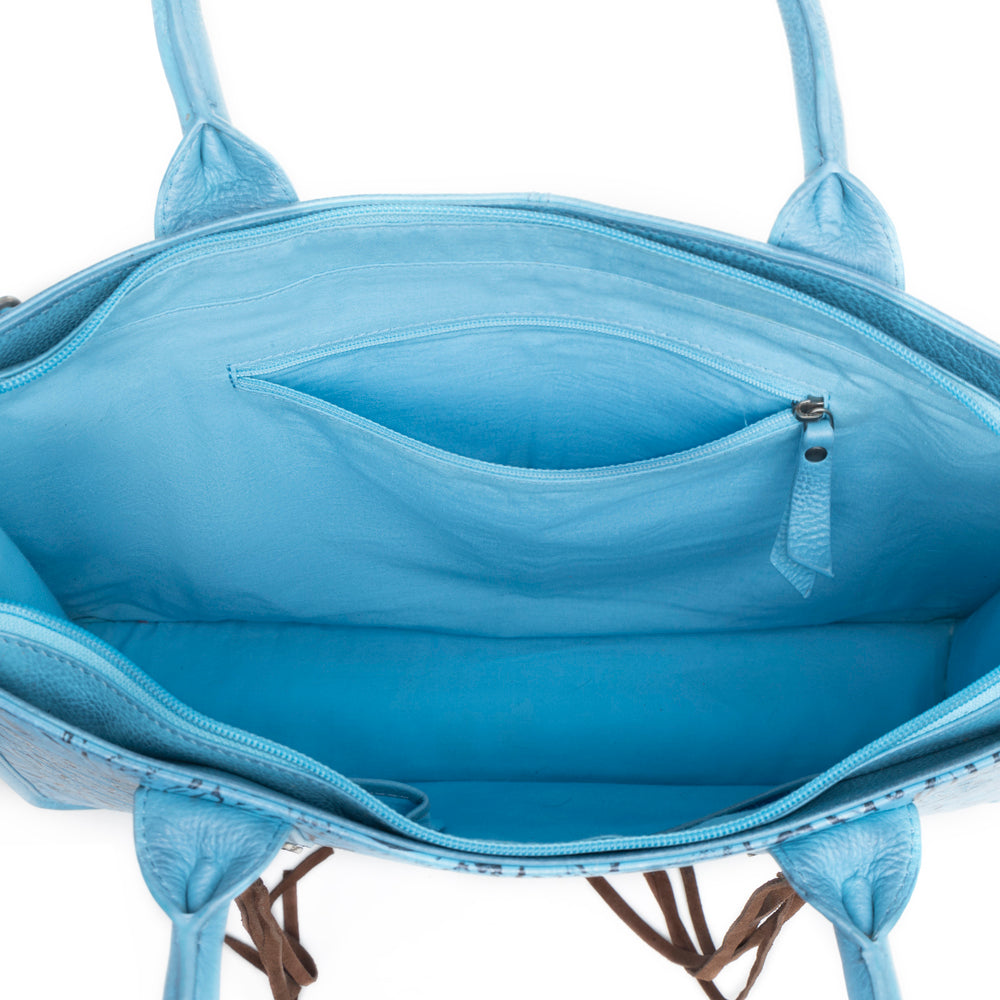 Angelstone Ridge Handbag in Sky Blue - Myra USA