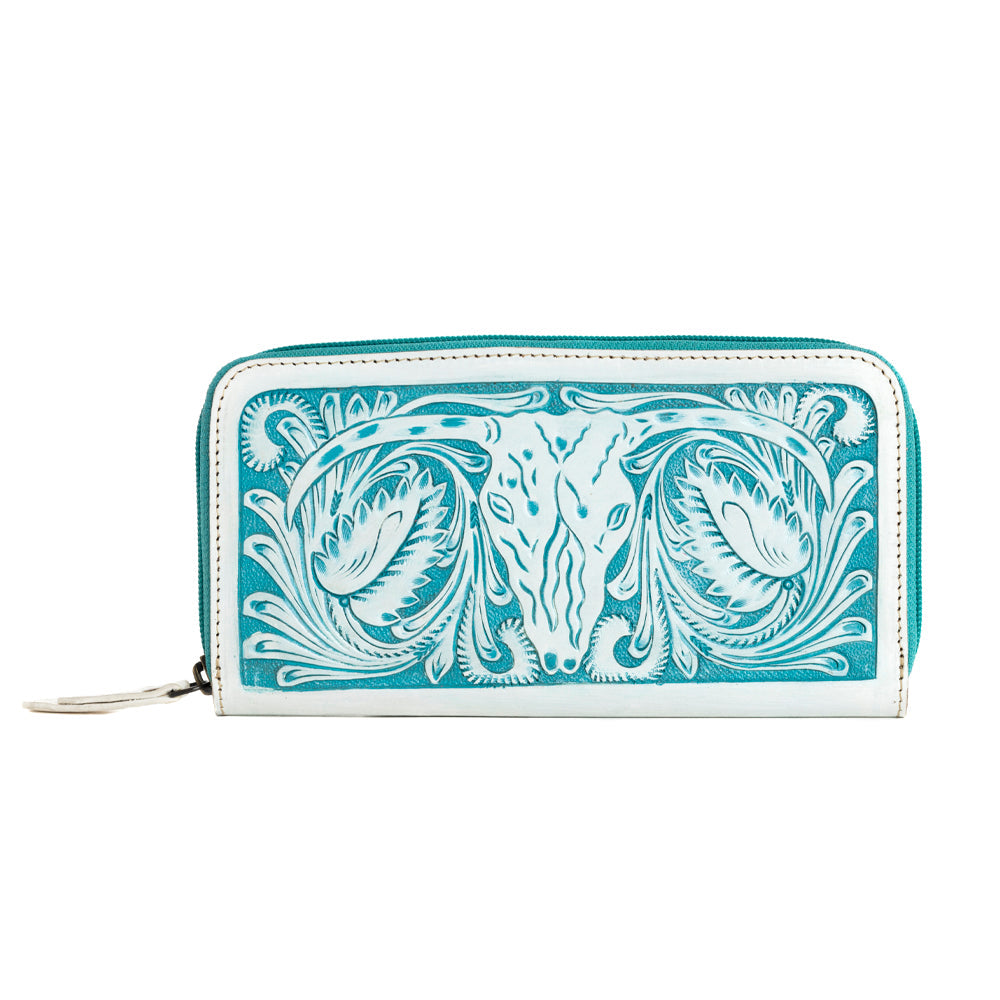 Steerhallow Canyon Wallet in Frosted Turquoise - Myra USA