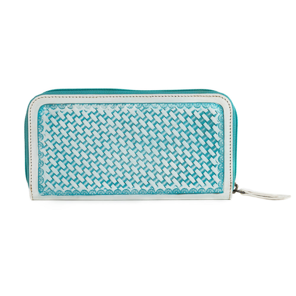 Steerhallow Canyon Wallet in Frosted Turquoise - Myra USA