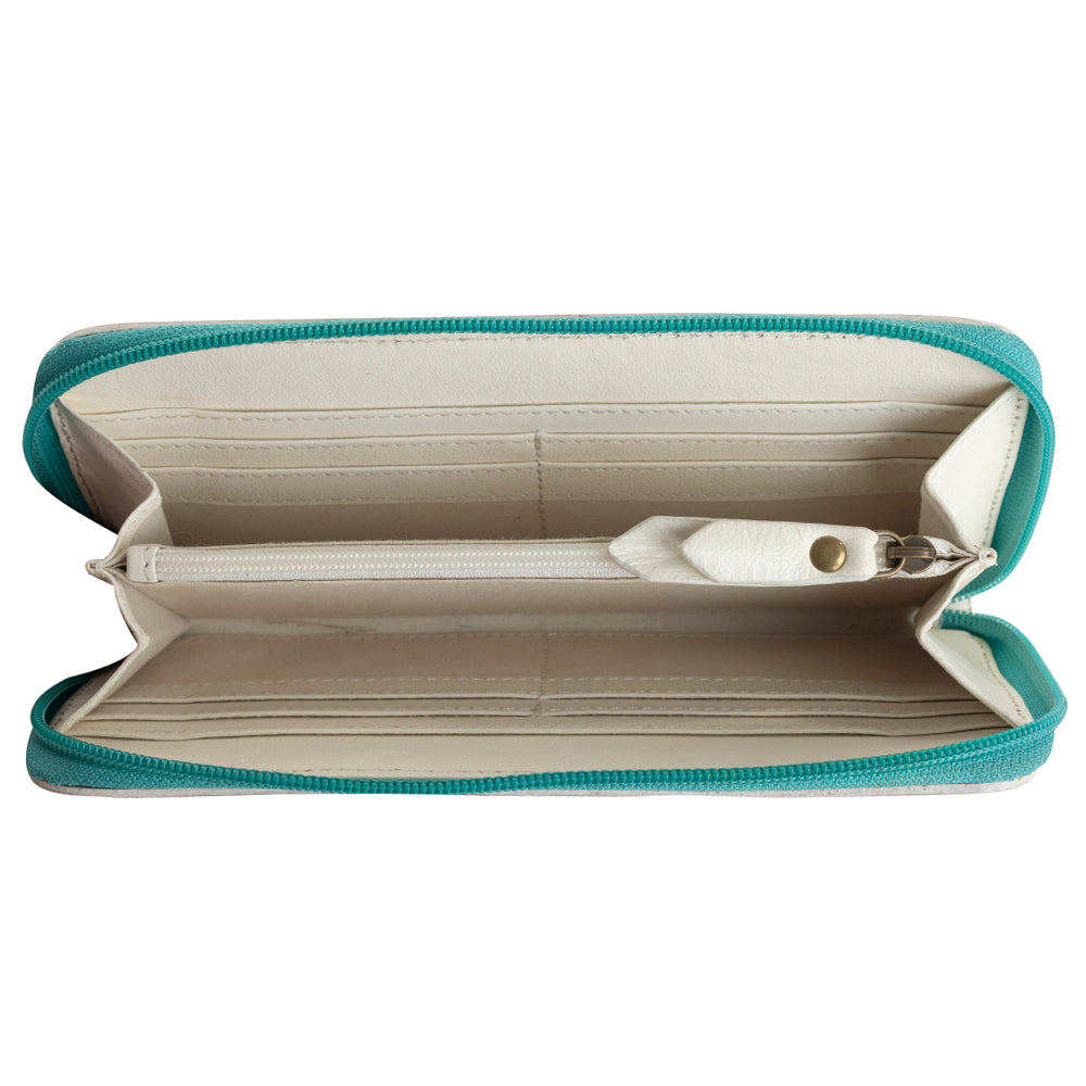 Steerhallow Canyon Wallet in Frosted Turquoise - Myra USA