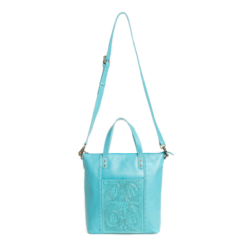 Steerhallow Canyon Shoulder Bag in Turquoise - Myra USA