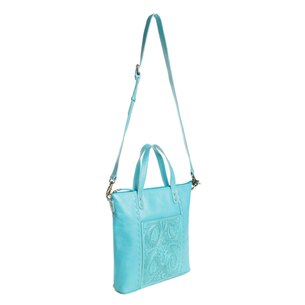 Steerhallow Canyon Shoulder Bag in Turquoise - Myra USA