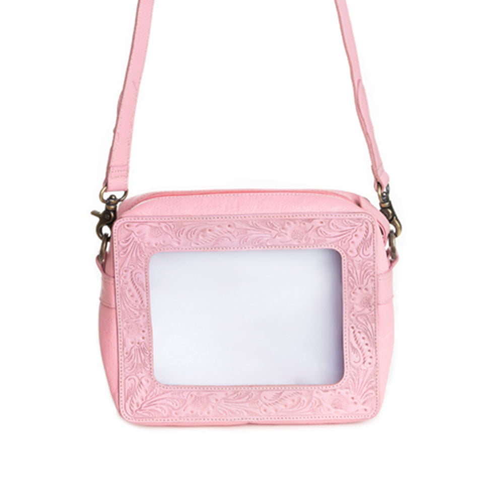 Open Vista Clear Bag in Pink - Myra USA