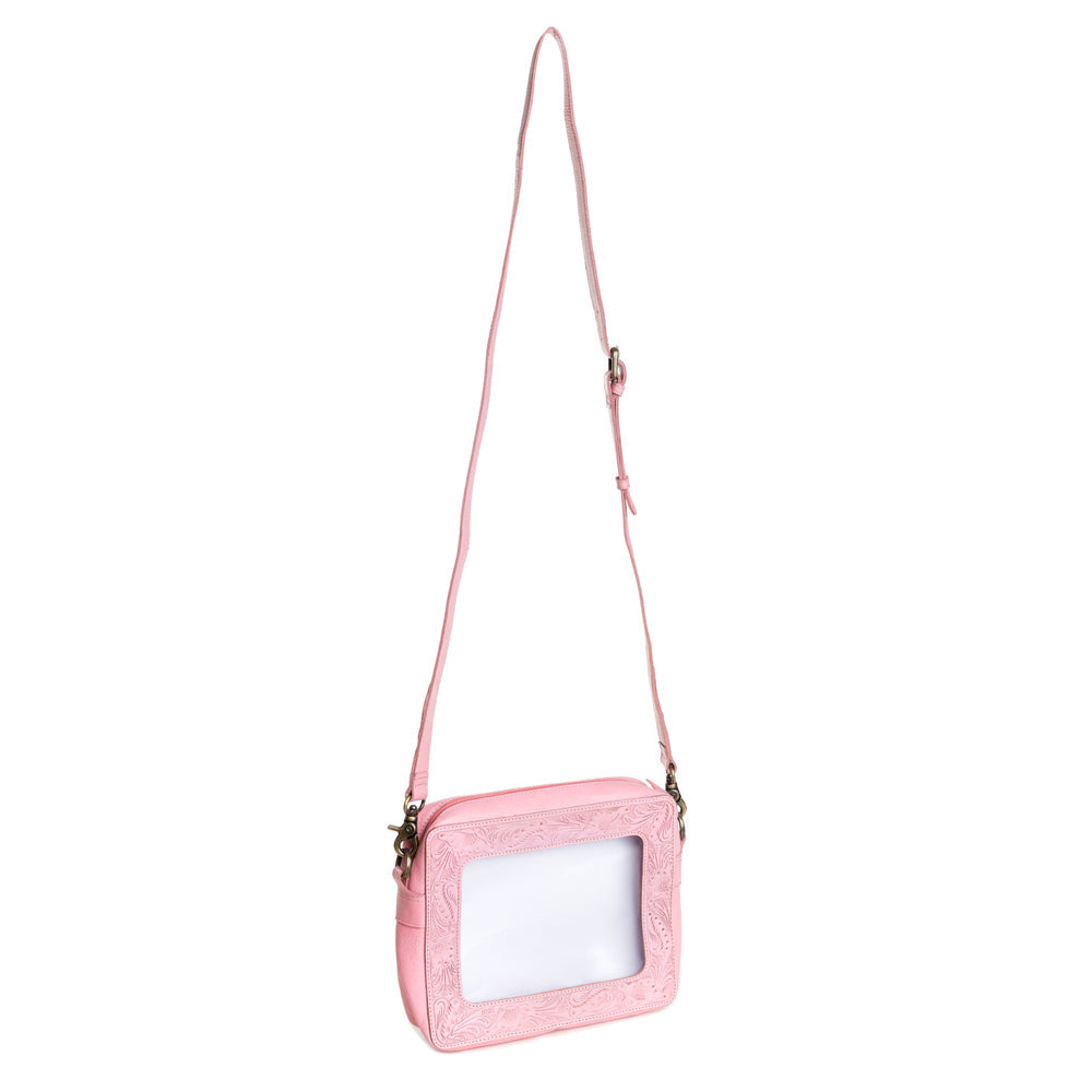 Open Vista Clear Bag in Pink - Myra USA
