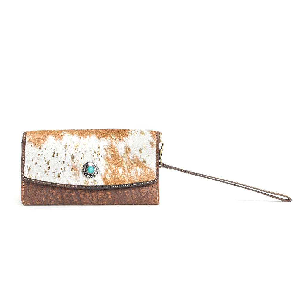 Angelstone Wallet in Brown & White - Myra USA