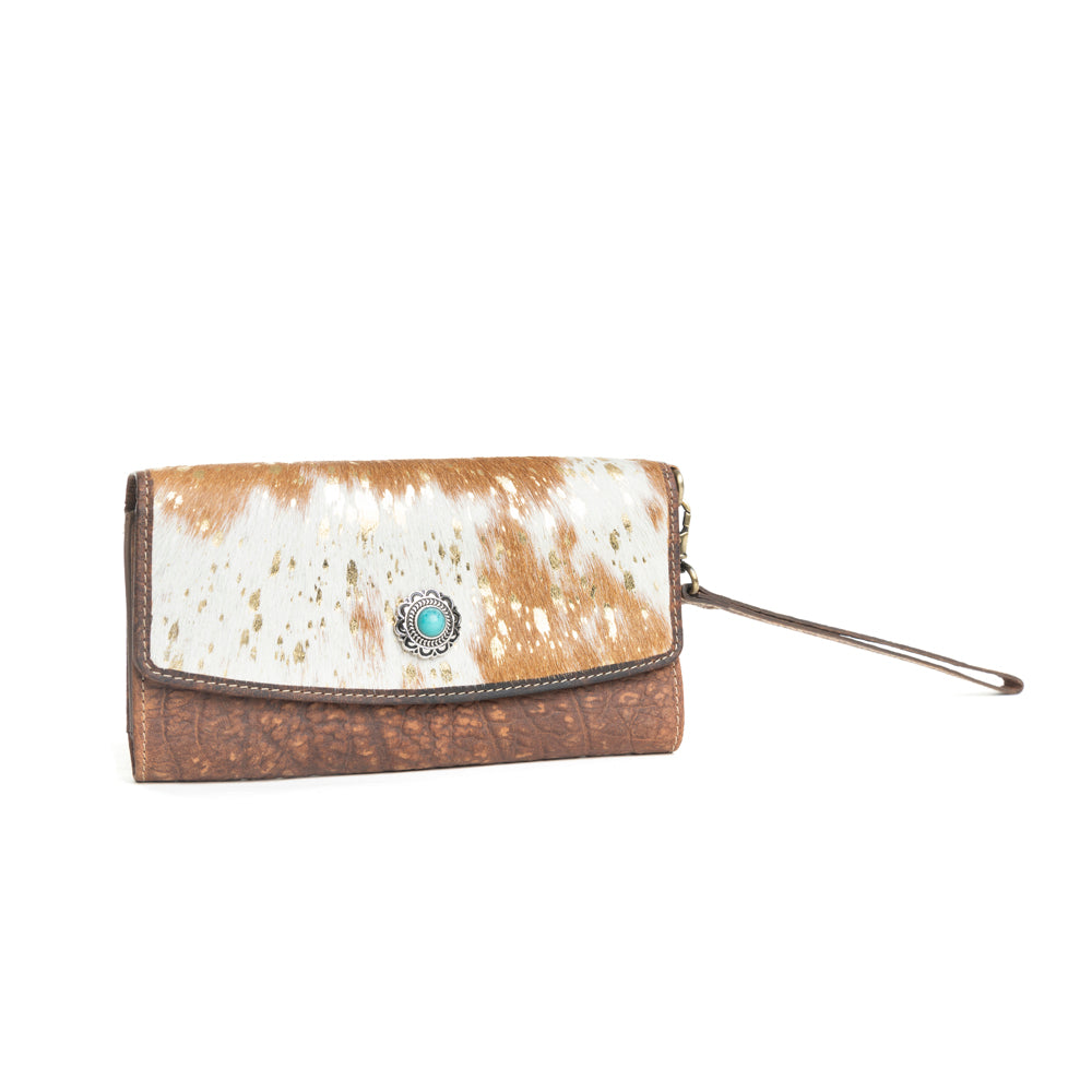 Angelstone Wallet in Brown & White - Myra USA