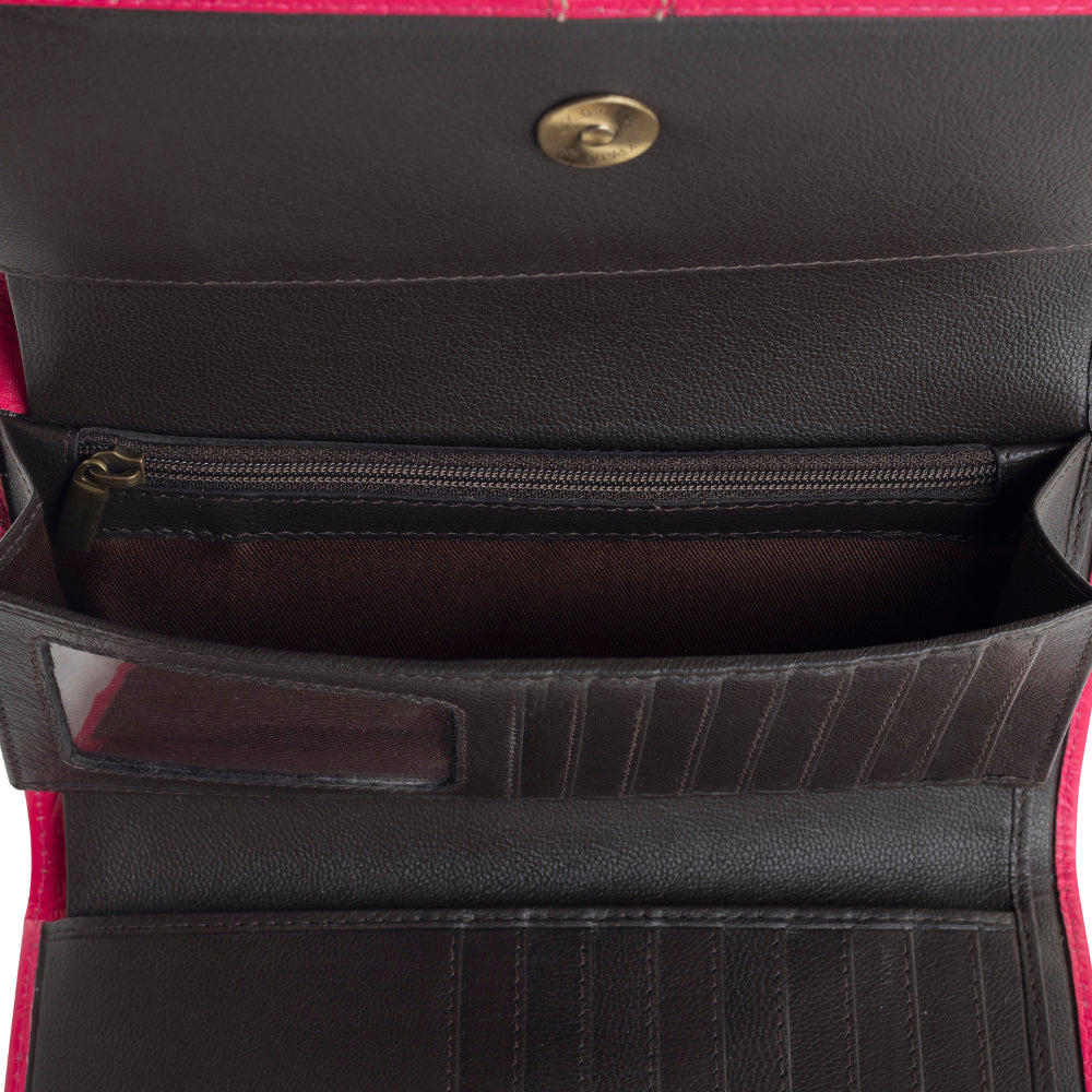 Vista Sonora Wallet in Magenta - Myra USA