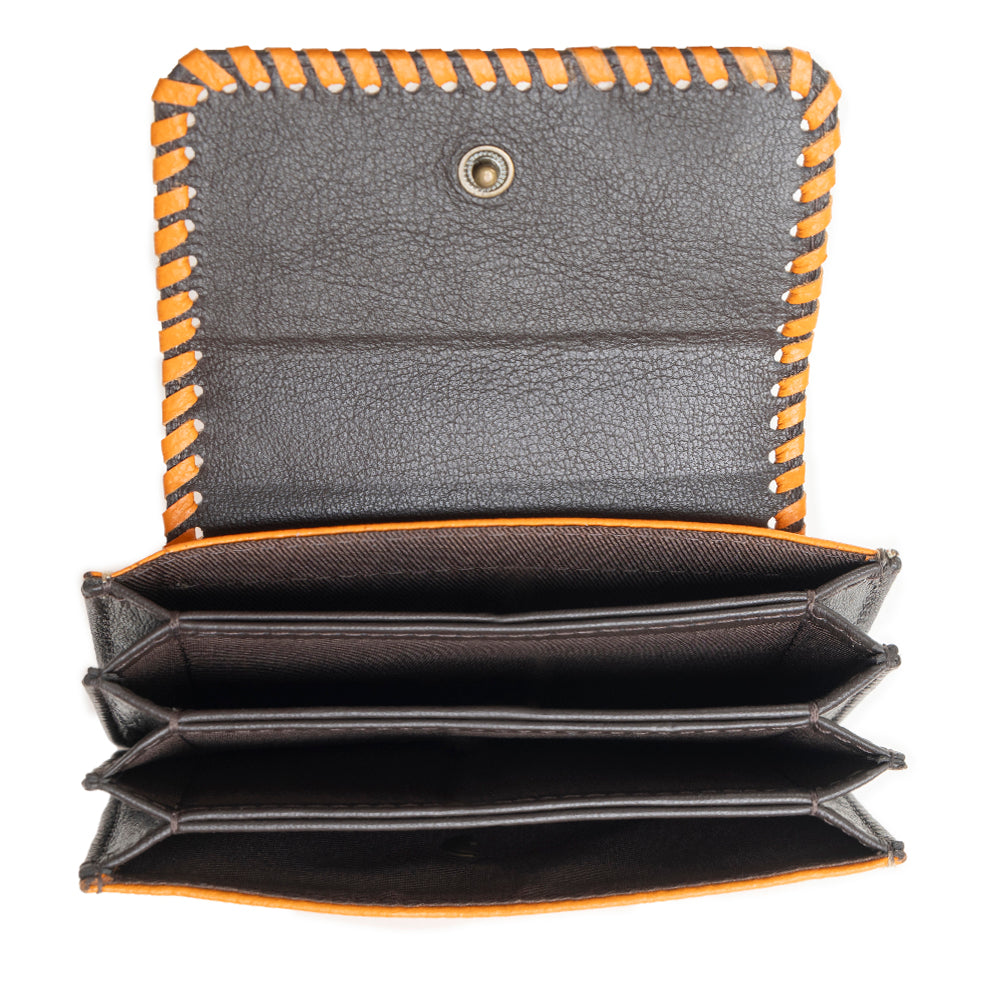 Brite Canyon Credit Card Holder in Orange - Myra USA