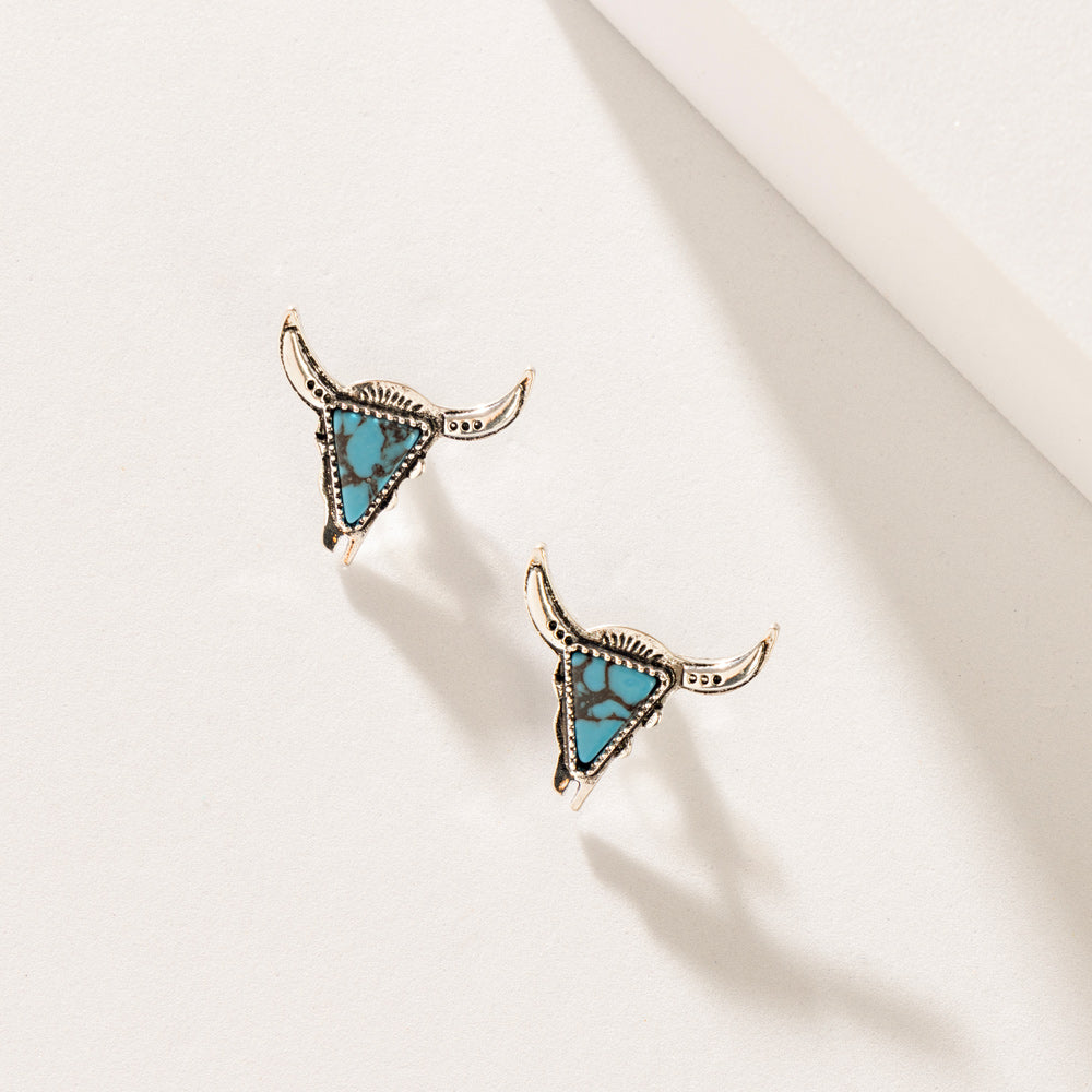 Sky Herd Earrings In Blue - Myra USA