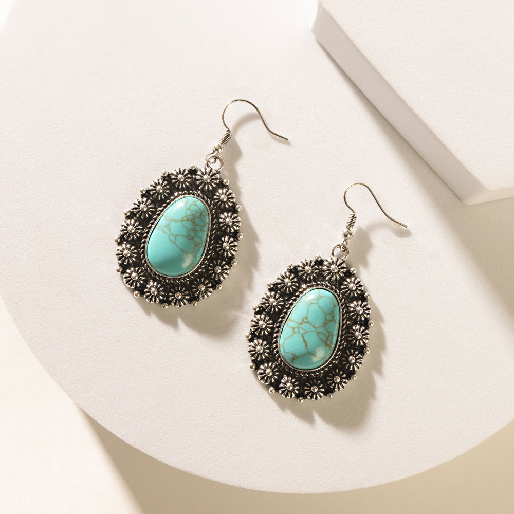 Lunare Light Earrings In Blue - Myra USA