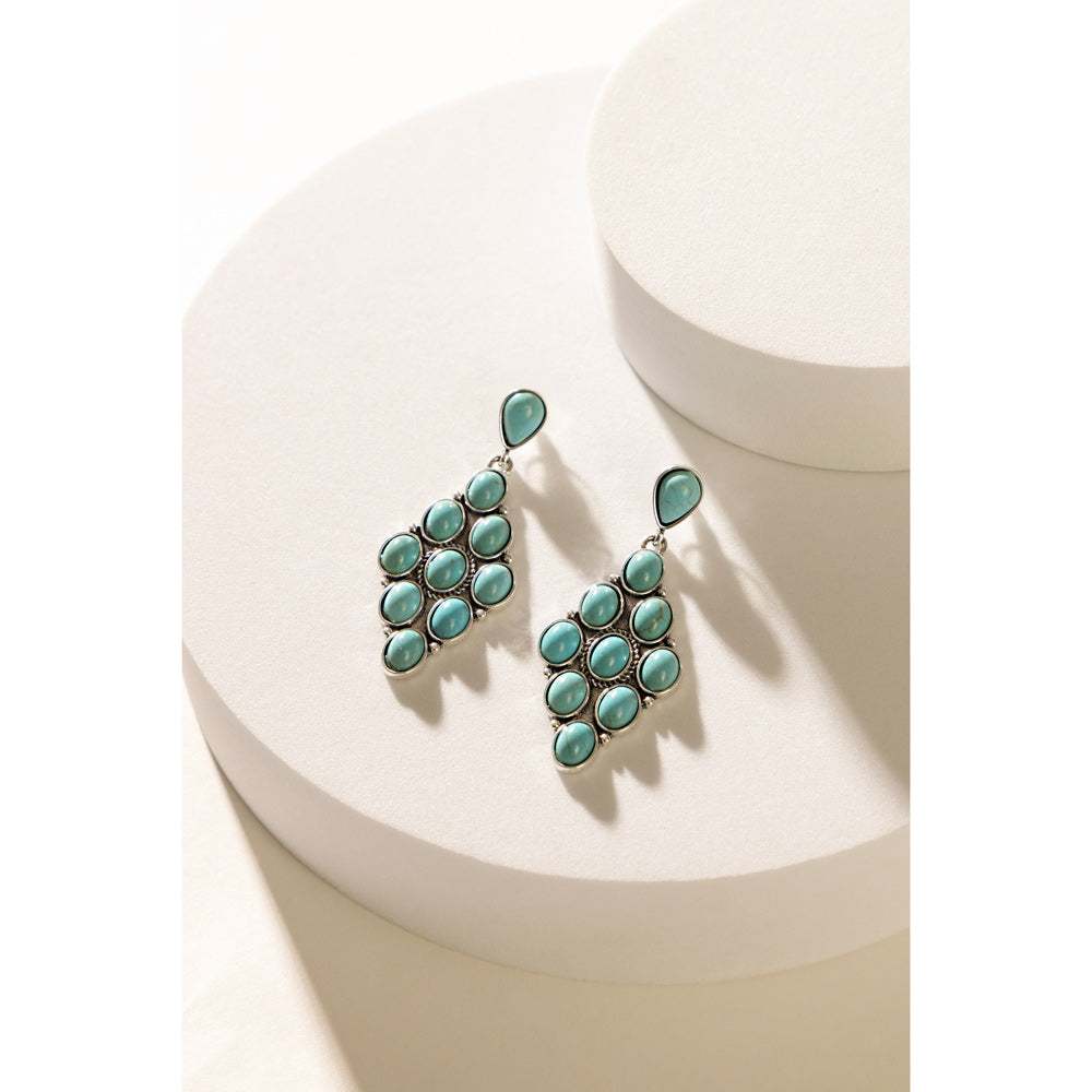 Kalipso Trail Earrings In Blue - Myra USA