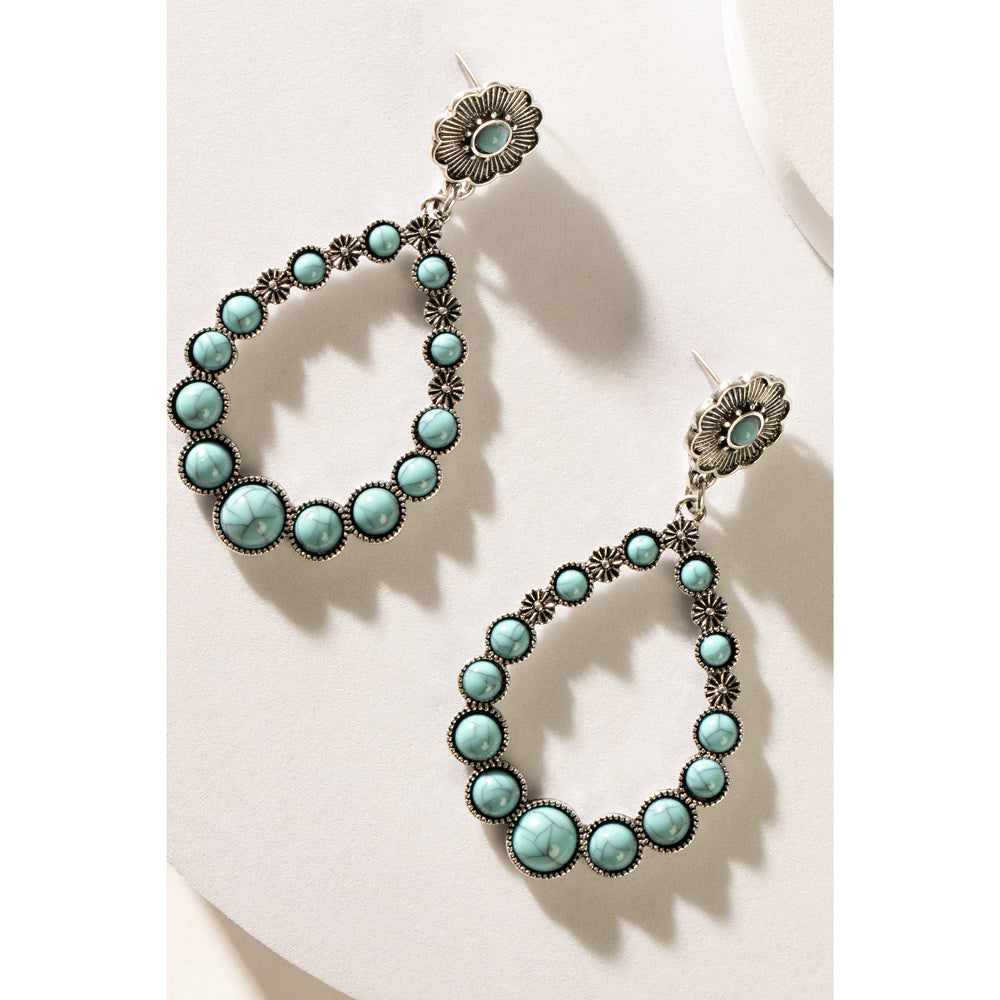 Orbit Allure Earrings In Blue - Myra USA