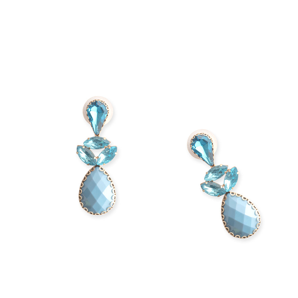 Bella in Blue Earrings In Sky Blue - Myra USA